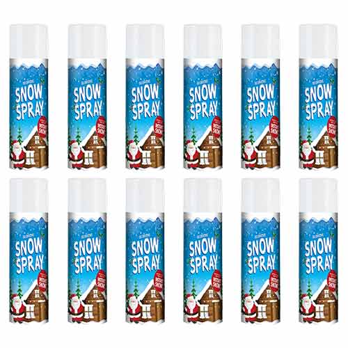 Decorative Artificial Snow Spray 85ml - Pack of 12 Product Image