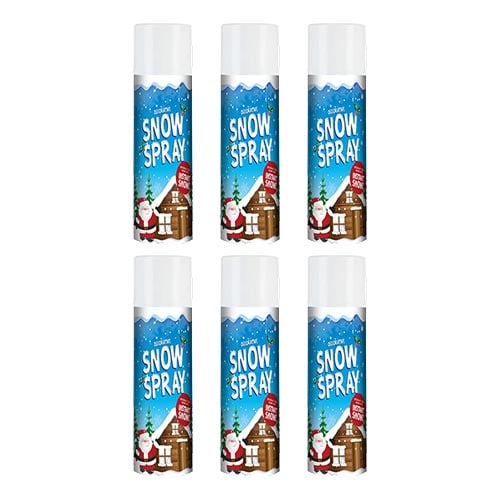 Decorative Artificial Snow Spray 85ml - Pack of 6 Product Image