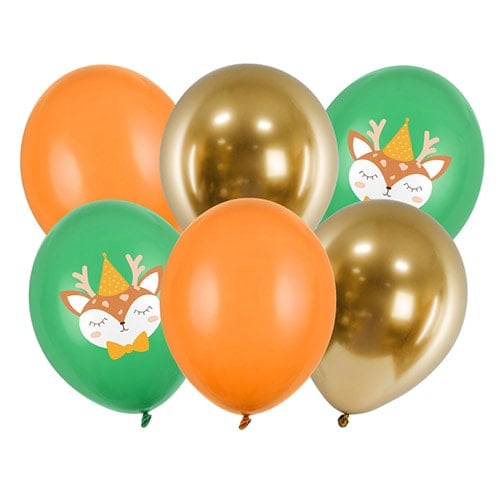 Deer Latex Balloons 30cm / 12 in - Pack of 6 Product Image