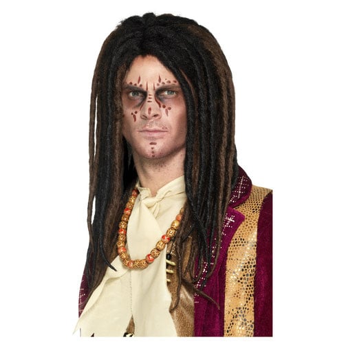 Deluxe Brown & Black Voodoo Dreadlock Wig Product Gallery Image