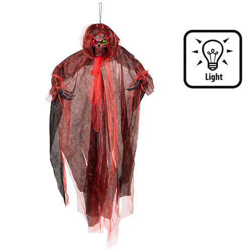 Demon Reaper with Light Up Eyes Animated Halloween Prop Hanging Decoration 180cm Product Gallery Image