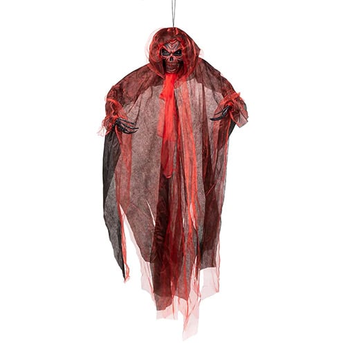 Demon Reaper with Light Up Eyes Animated Halloween Prop Hanging Decoration 180cm View 2