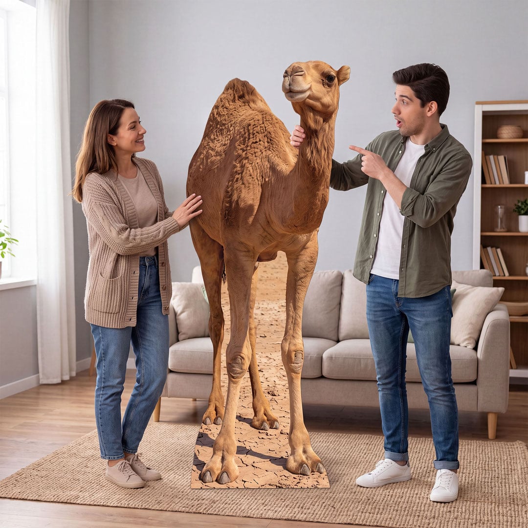 Desert Camel Lifesize Cardboard Cutout 193cm View 4