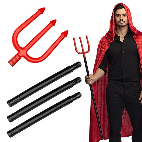 Devil Fork Plastic Halloween Prop 112cm Product Gallery Image