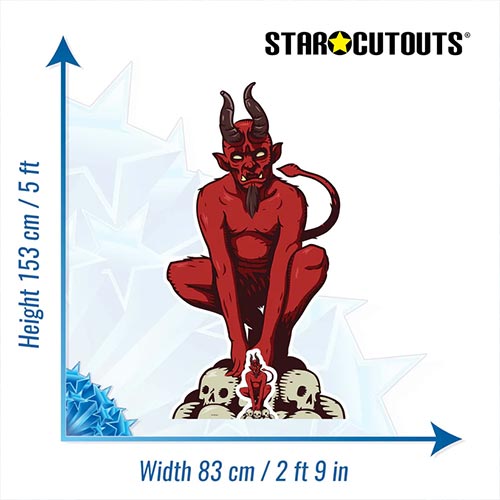 Devil Halloween Lifesize Cardboard Cutout 153cm Product Gallery Image