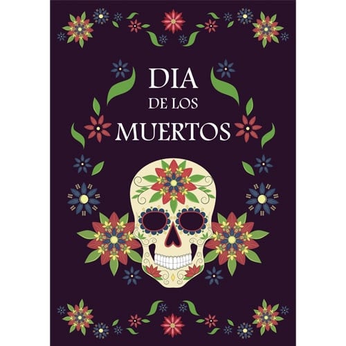 Dia de los Muertos Black Halloween Poster PVC Party Sign Decoration Product Gallery Image