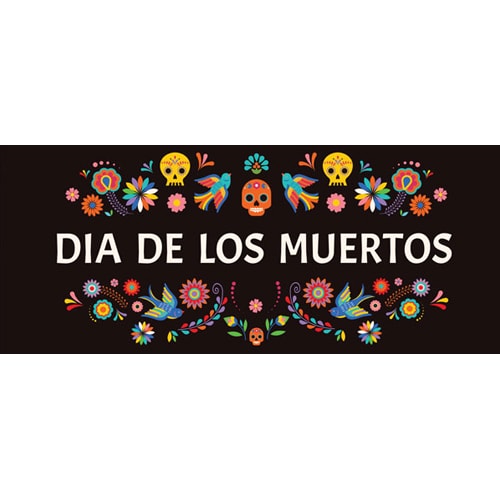 Dia de los Muertos Colourful Birds Halloween PVC Party Sign Decoration