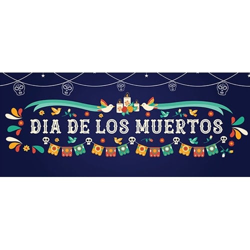 Dia de los Muertos Hanging Skulls Halloween PVC Party Sign Decoration Product Image