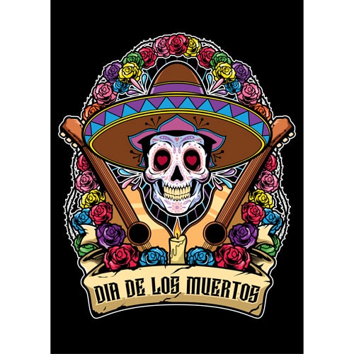 Dia de los Muertos Sombrero Halloween Poster PVC Party Sign Decoration Product Gallery Image