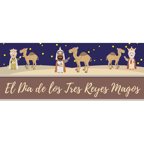 Dia De Los Reyes Camel PVC Party Sign Decoration Product Image