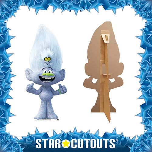 Diamond Guy With Tiny Diamond Trolls World Tour Star Mini Cardboard Cutout 91cm Product Gallery Image