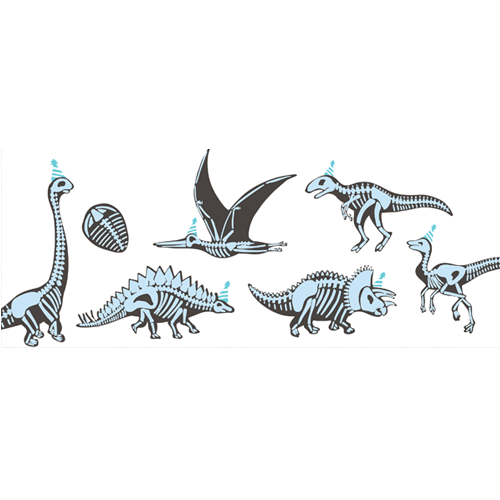 Dinosaur Blue Species PVC Party Sign Decoration Product Image