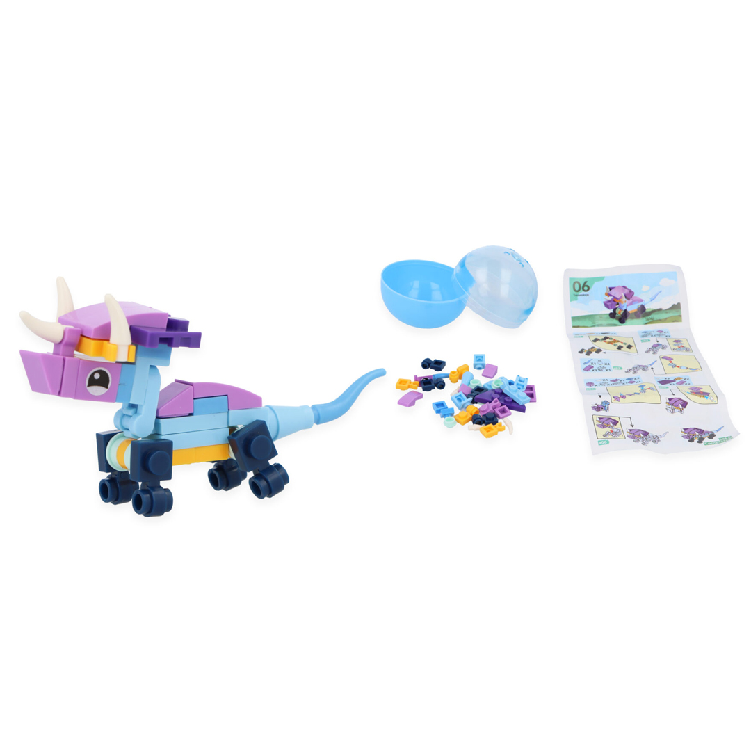 Dinosaur Building Blocks Kit in Capsule 6.5cm