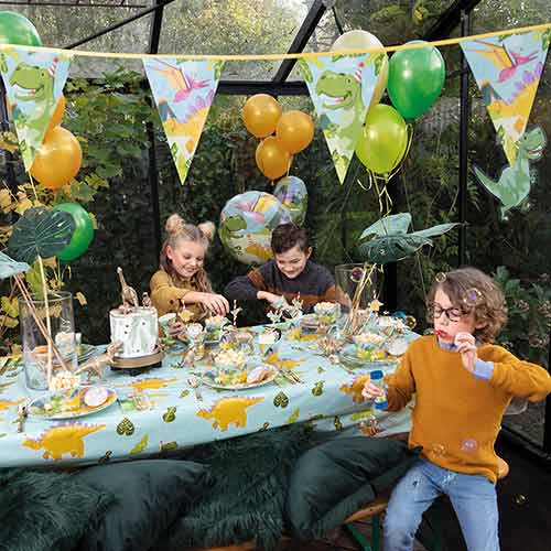 Dinosaur Party Plastic Pennant Bunting 6m Product Gallery Image