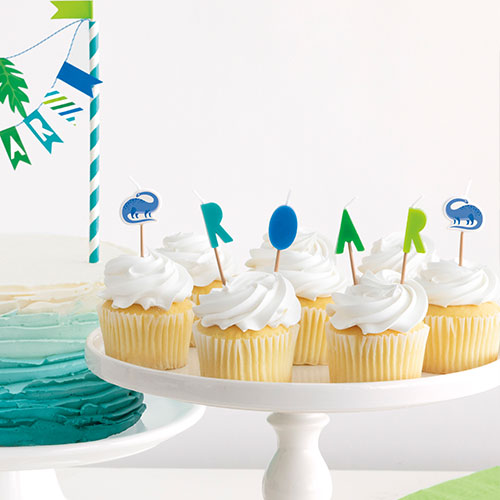 Dinosaur Roar Birthday Pick Candles - Pack of 6 Product Gallery Image