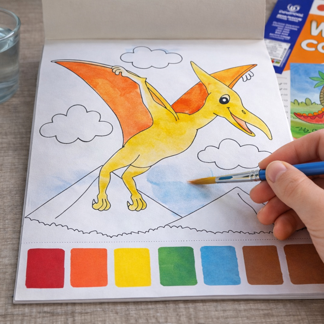 Dinosaur Water Colouring Set 21cm View 3