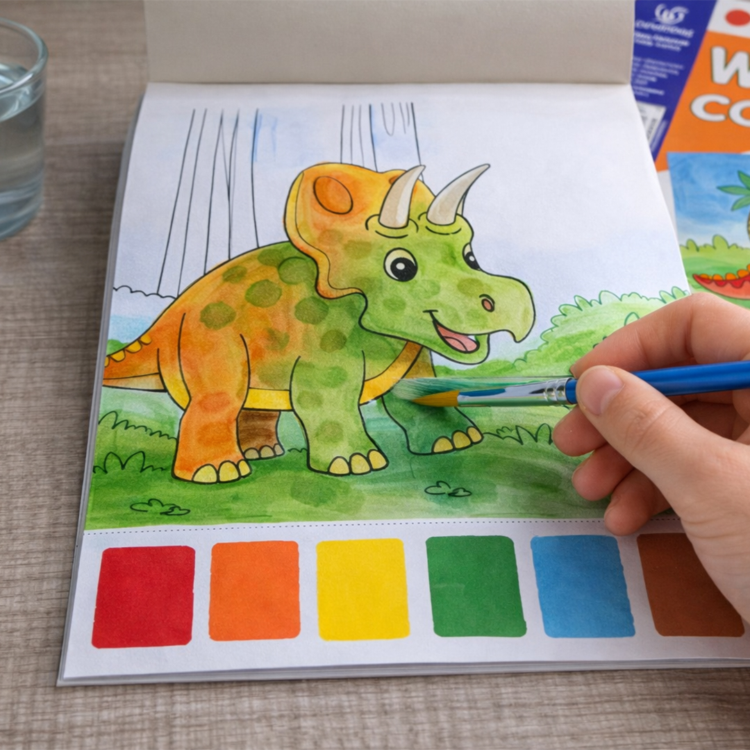 Dinosaur Water Colouring Set 21cm View 2
