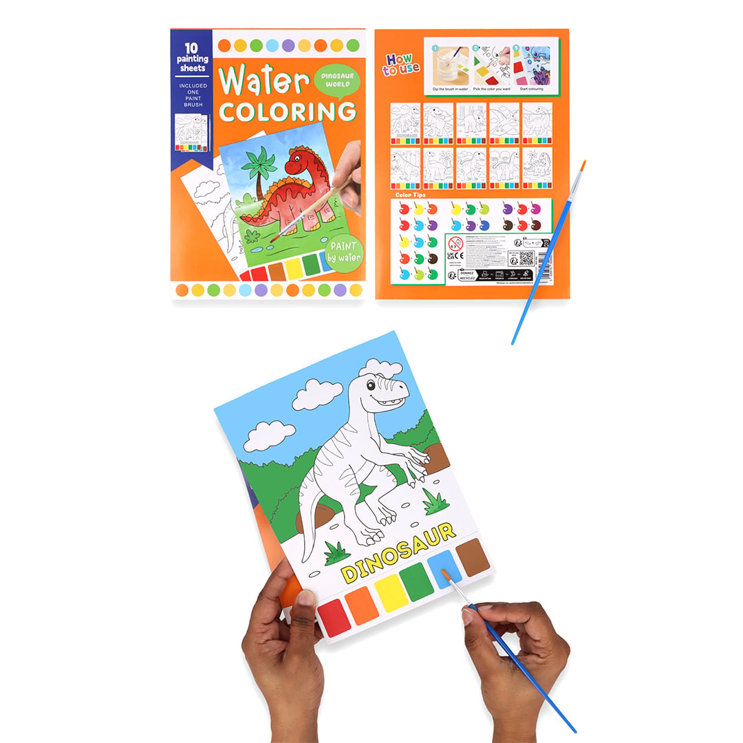 Dinosaur Water Colouring Set 21cm