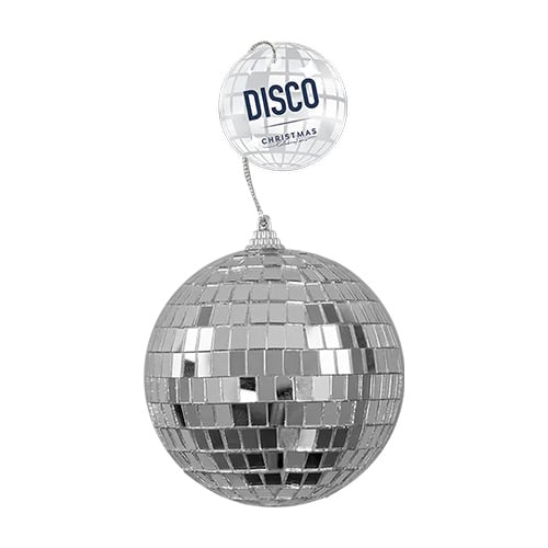 Disco Ball Bauble Christmas Hanging Decoration 10cm Product Image