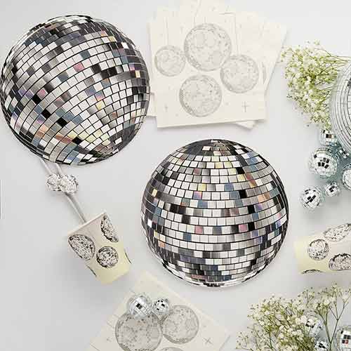 Disco Ball Luncheon Paper Napkins 3 Ply 33cm - Pack of 16 Product Gallery Image