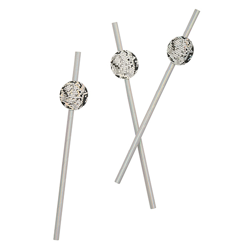 Disco Ball Paper Straws - Pack of 16 Product Gallery Image