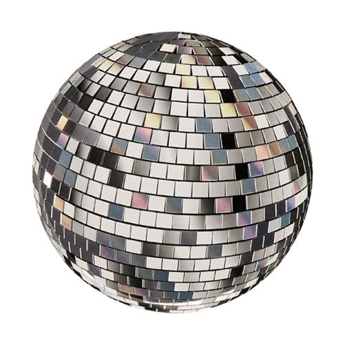 Disco Ball Round Paper Plates 23cm - Pack of 8
