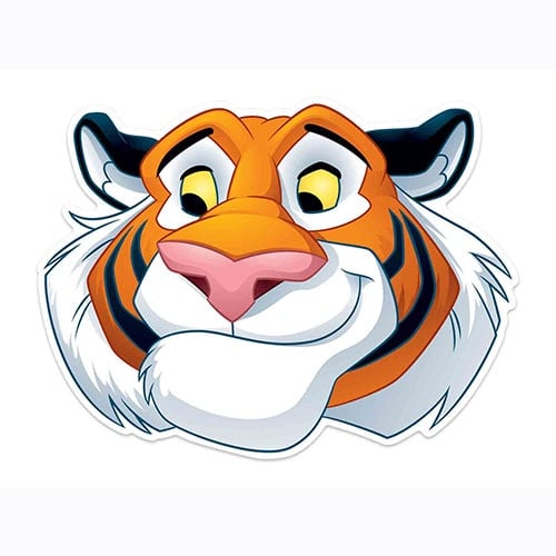 Disney Aladdin Rajah Tiger Cardboard Face Mask for Children Product Image