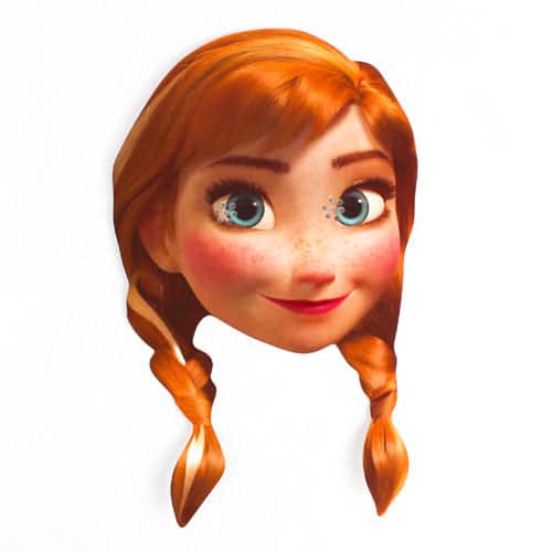 Disney Frozen Anna Cardboard Face Mask Product Image