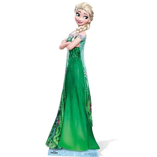 Disney Frozen Elsa In Green Dress Lifesize Cardboard Cutout -182cm - PREO Product Image