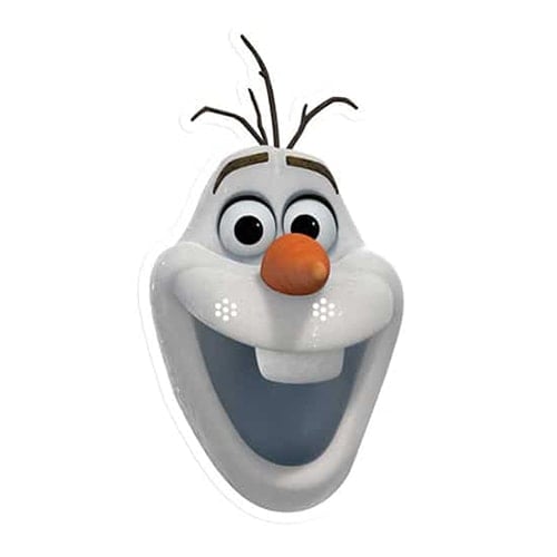 Disney Frozen Olaf Cardboard Face Mask Product Image