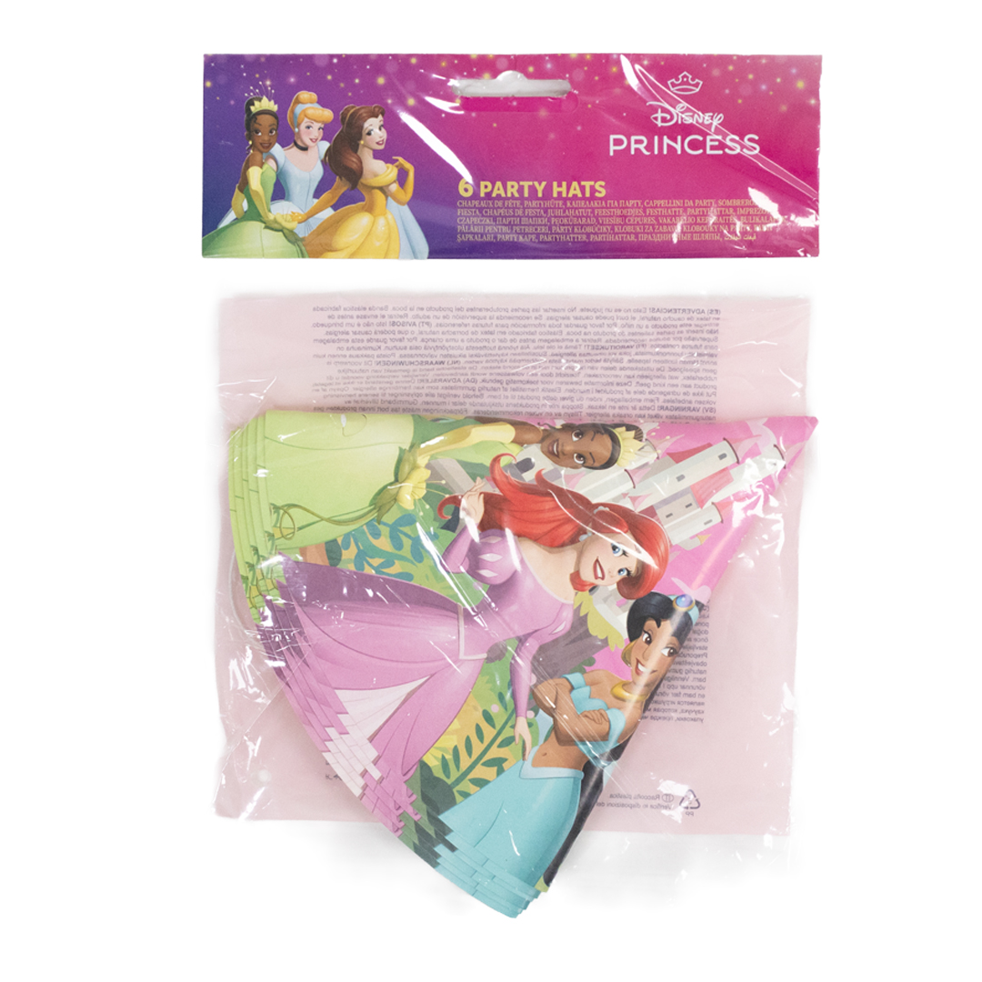 Disney Princess Create Your World Party Hats - Pack of 6 Product Gallery Image
