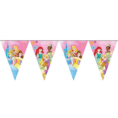 Disney Princess Live Your Story Cardboard Pennant Bunting 2.3m Product Gallery Image