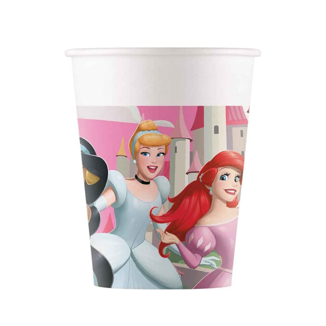Disney Princess Paper Cups 200ml - Pack of 8