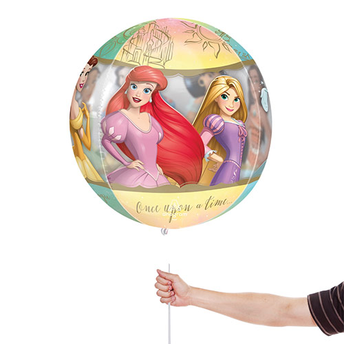 Disney Princess See-Thru Orbz Foil Helium Balloon 38cm / 15 in Product Gallery Image