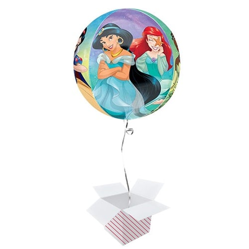 Disney Princesses Orbz Foil Helium Balloon - Inflated Balloon in a Box Product Gallery Image