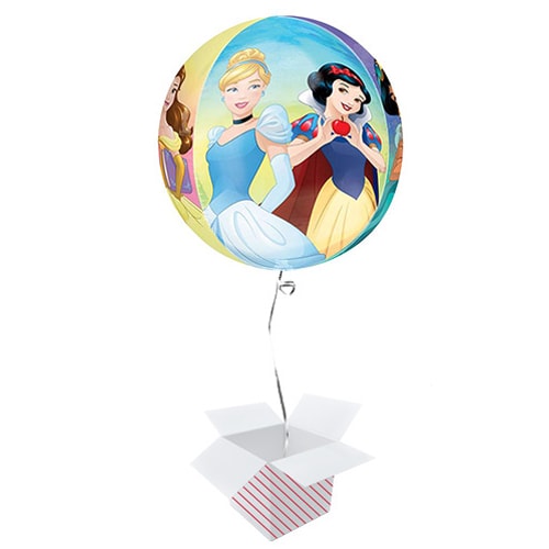 Disney Princesses Orbz Foil Helium Balloon - Inflated Balloon in a Box Product Gallery Image