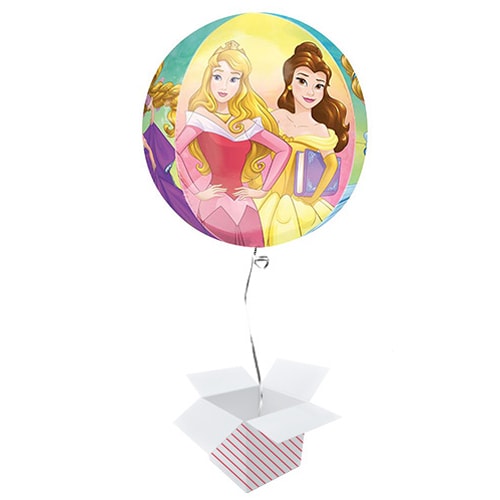 Disney Princesses Orbz Foil Helium Balloon - Inflated Balloon in a Box Product Gallery Image