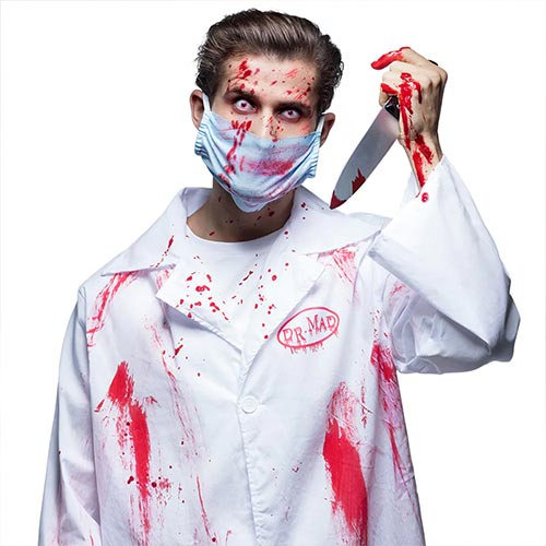 Doctor Killer Blood Splatter Halloween Contact Lenses Product Gallery Image