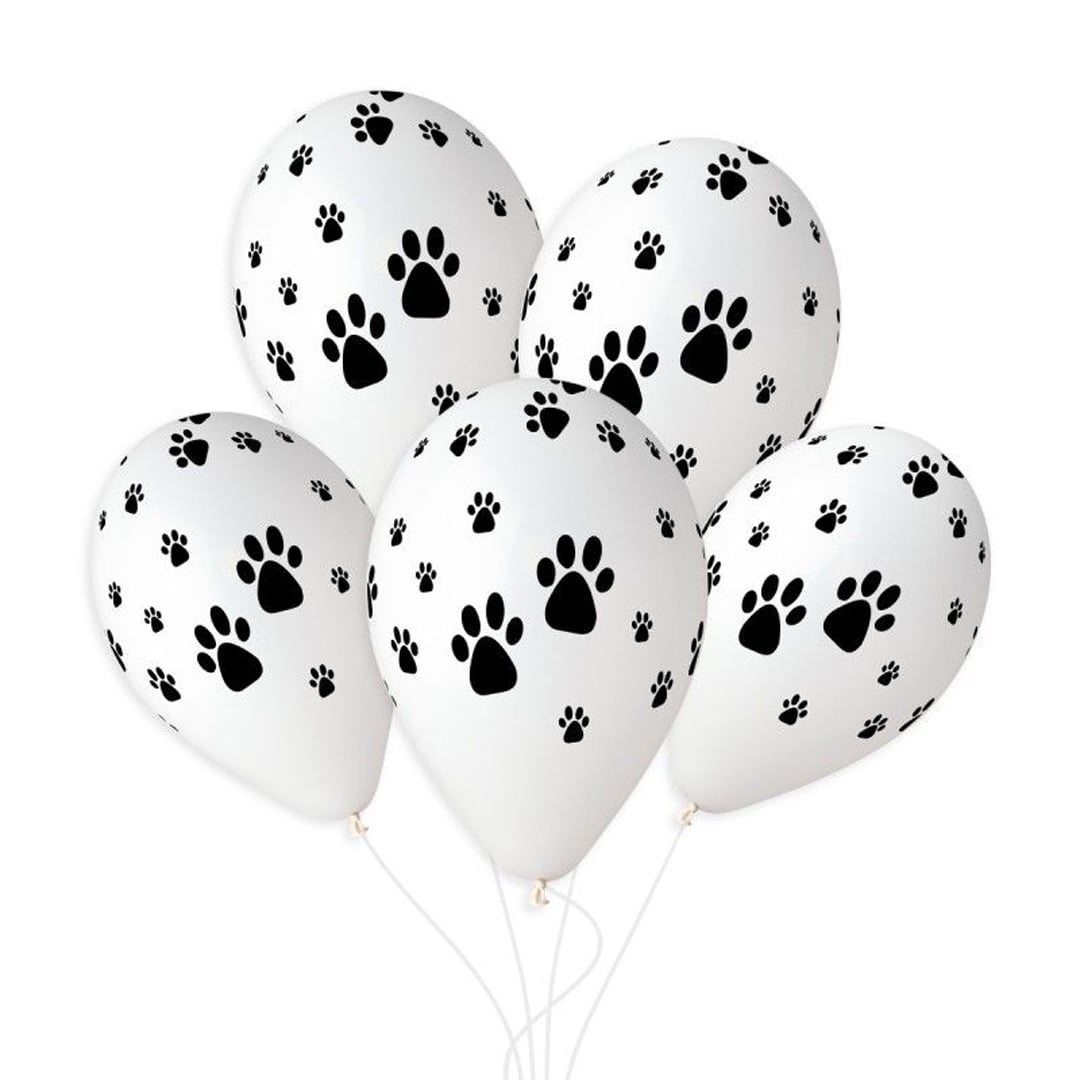 Dog Paws Print Latex Balloon 33cm / 13 in - Single