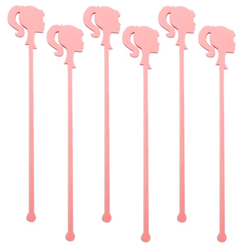 Doll Style Acrylic Drinks Stirrers - Pack of 6 Product Gallery Image