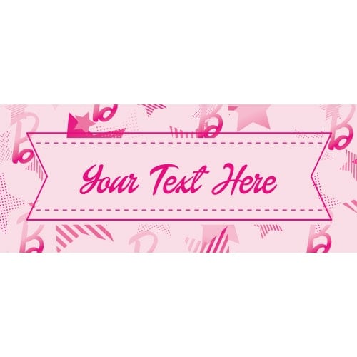 Doll Style B Stars Design PVC Personalised Party Sign Decoration Product Gallery Image