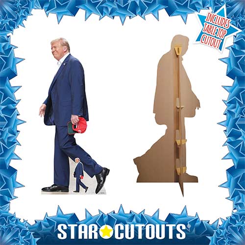 Donald Trump Walks Lifesize Cardboard Cutout 197cm Product Gallery Image