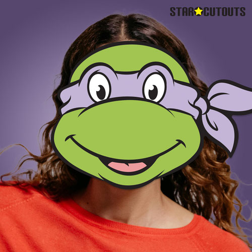 Donatello Teenage Mutant Ninja Turtles Cardboard Face Mask Product Gallery Image