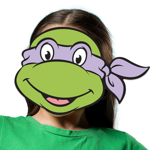 Donatello Teenage Mutant Ninja Turtles Cardboard Face Mask Product Gallery Image