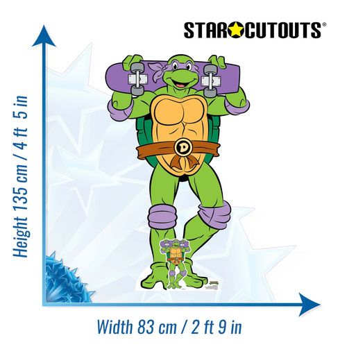 Donatello TMNT Teenage Mutant Ninja Turtles Lifesize Cardboard Cutout 135cm Product Gallery Image