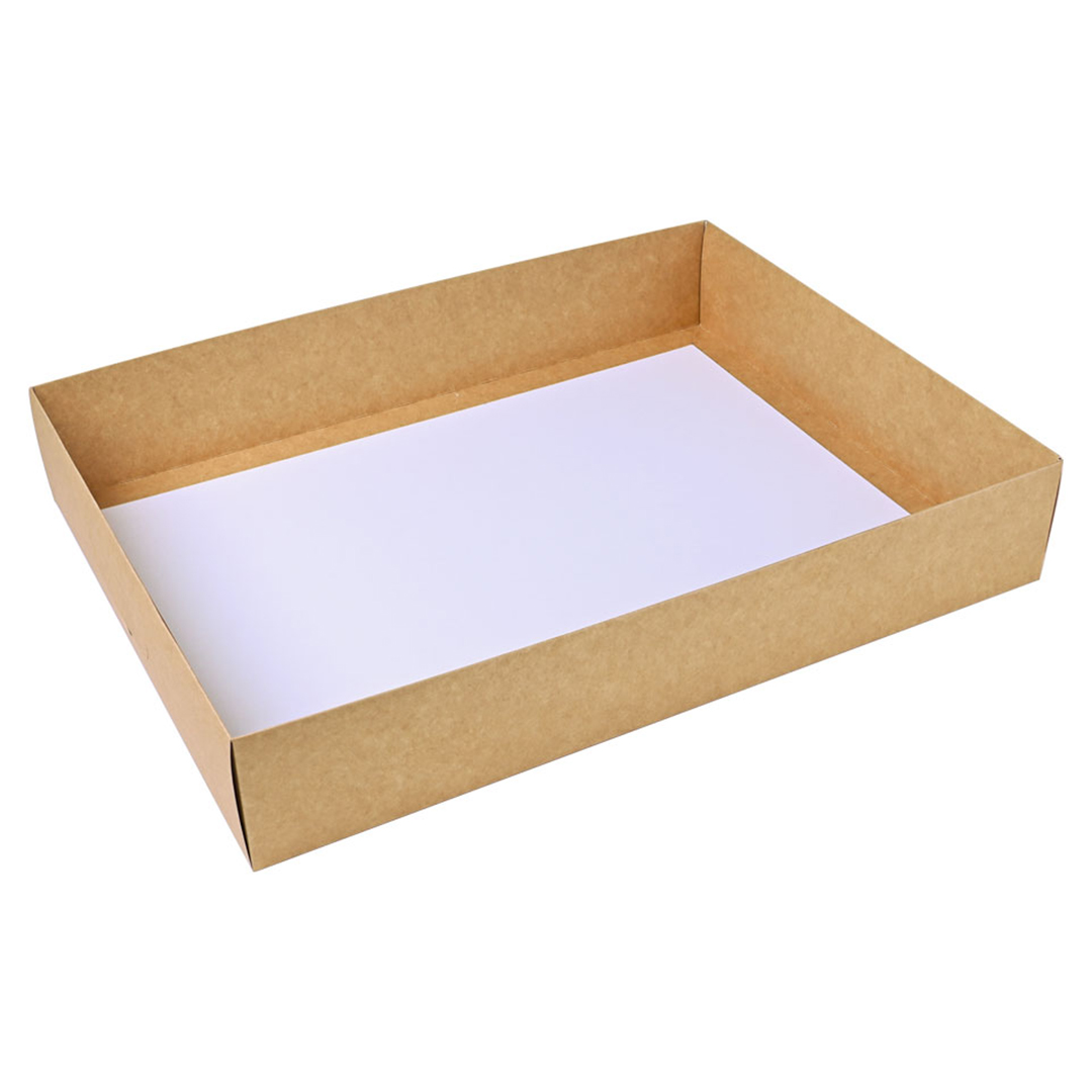 Double Walled Large Kraft Cardboard Platter Base View 3