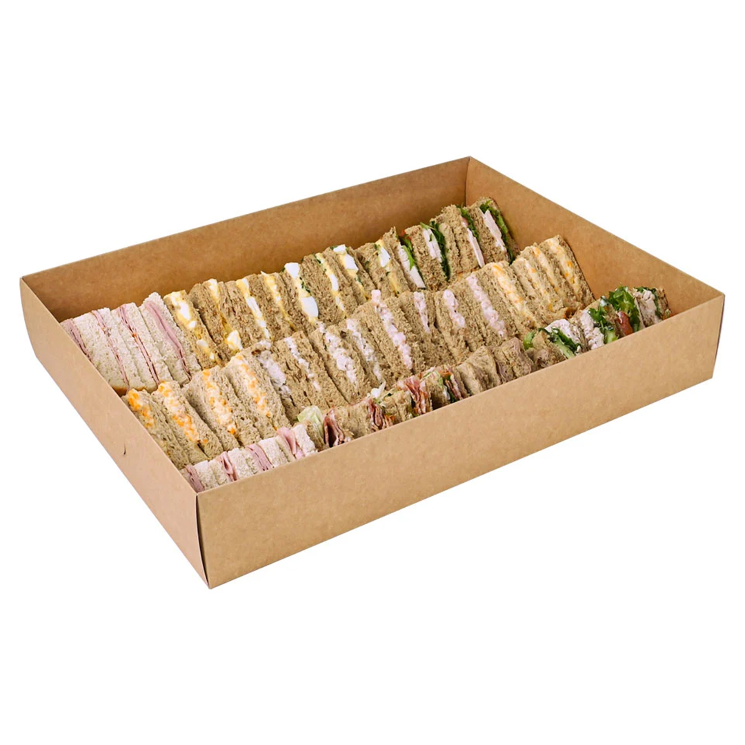 Double Walled Large Kraft Cardboard Platter Base View 4