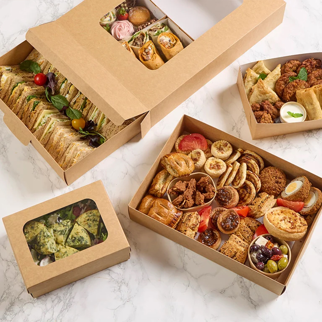 Double Walled Large Kraft Cardboard Platter Base View 7