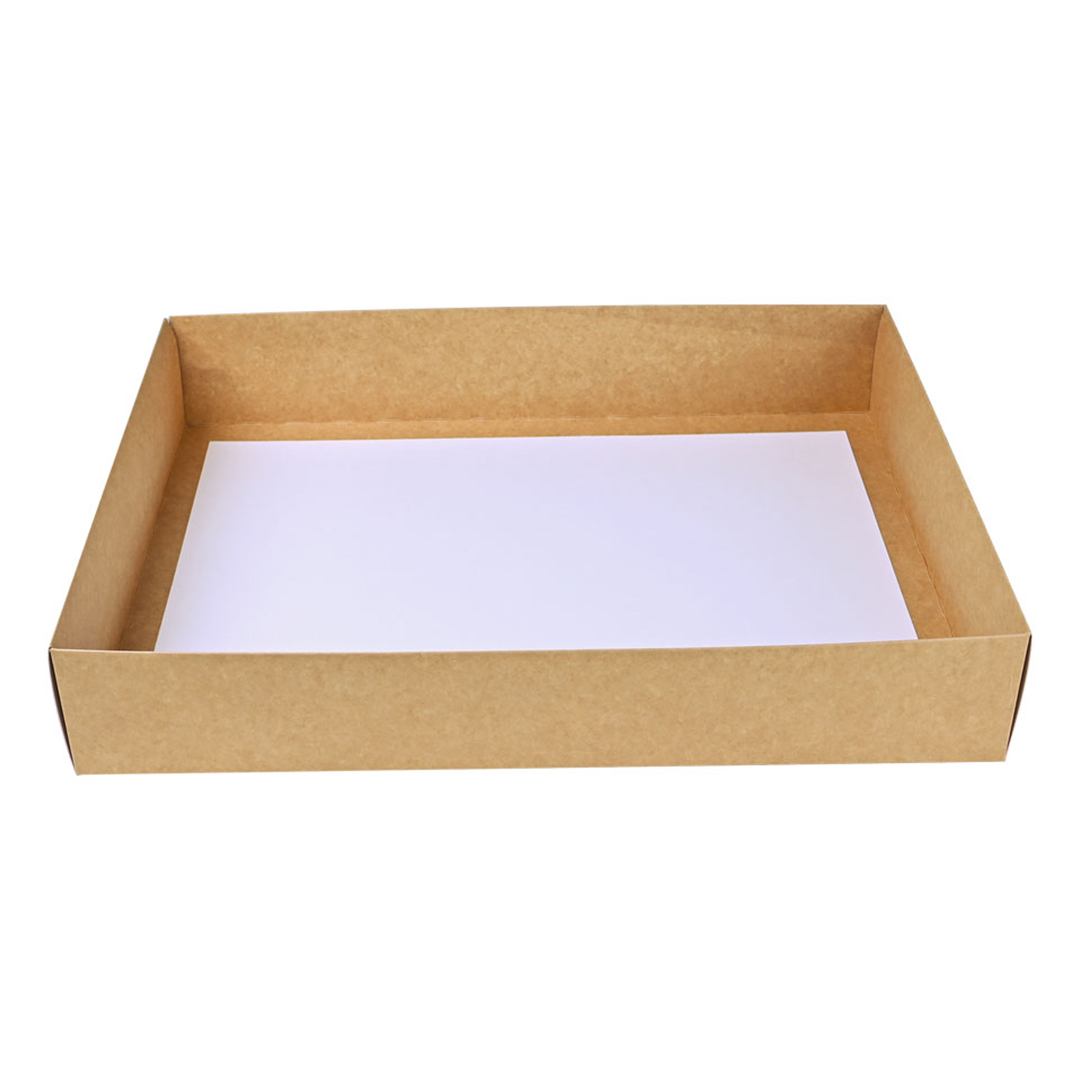 Double Walled Large Kraft Cardboard Platter Base View 2
