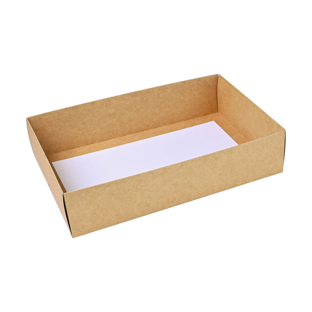 Double Walled Small Kraft Cardboard Platter Base View 3